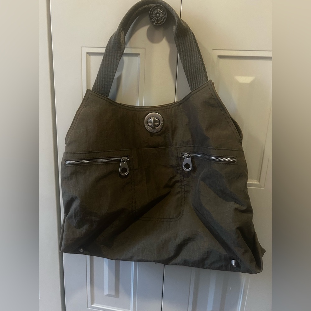 Baggallini Milano Shoulder Travel Hobo Tote - Olive